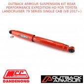 OUTBACK ARMOUR SUSP KIT REAR EXPD HD FITS TOYOTA LC 79S SINGLE CAB (V8 2017+)
